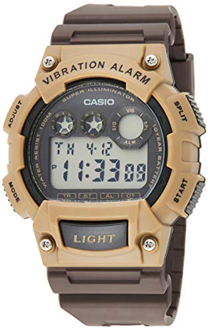 Casio Mens W-735H-5AVCF Vibration Alarm Digital Watch