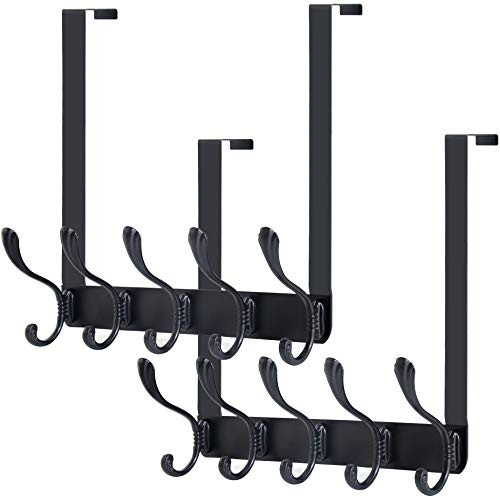 WEBI Over The Door Hook Black 5 Coat Hooks Over The Door Towel Rack Over Door Hanger Hook Door Coat Hanger Towel Hanger Over The Door Coat Rack for Ha WEBI Over The Door Hook Black 5 Coat Hooks Over The Door Towel Rack Over Door Hanger Hook Door Coat Hanger Towel Hanger Over The Door Coat Rack for Ha