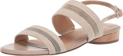 VANELi Brylee Natural Canvas-Match Nappa-Sliver Chain-Platino Chain 9 W -D-