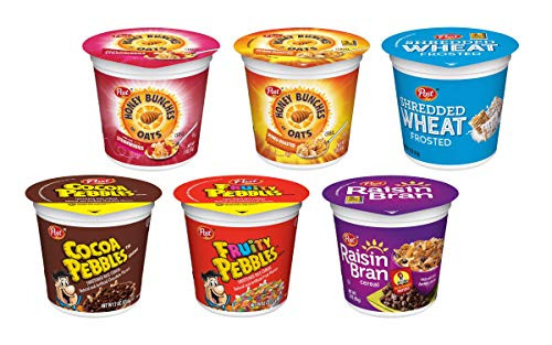 Post Cereal Favorites Portable Breakfast Cereal Cups To Go  Variety Pack  60 Count Bulk Size