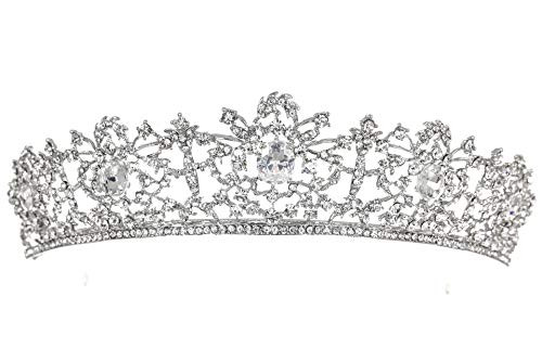 SAMKY Bridal Pageant Rhinestone Crystal Prom Wedding Tiara Crown T1051