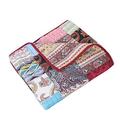 Greenland Home Bohemian Dream Quilted Patchwork Throw