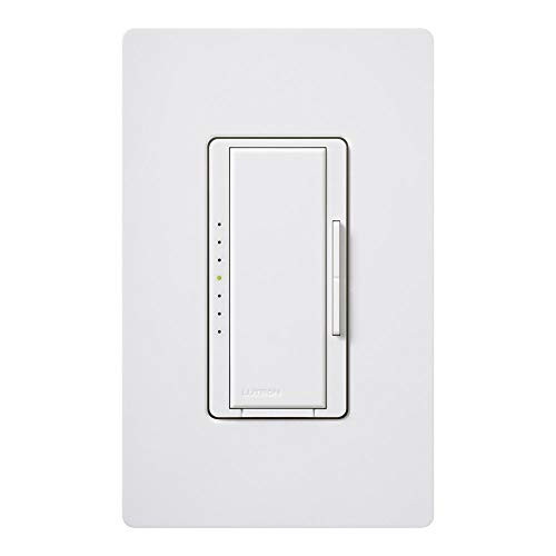 Lutron Maestro LED- Dimmer Switch with Wallplate - for Dimmable LED  Halogen and Incandescent Bulbs  Single-Pole or Multi-Location - MACL-153M-WH - Whit