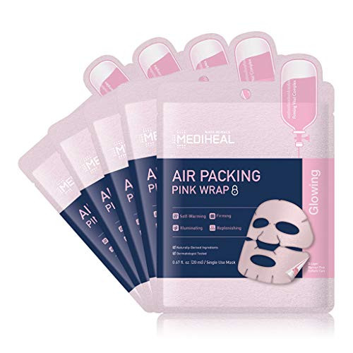 MEDIHEAL Official -Koreas No 1 Sheet Mask- - Air Packing Pink Wrap Mask -5 Masks-