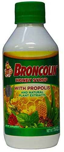 Brocolin Honey Syrup with Propolis - Nutritional Herbal Supplement with Honey  Propolis  and Plant Extracts 11-4 Oz
