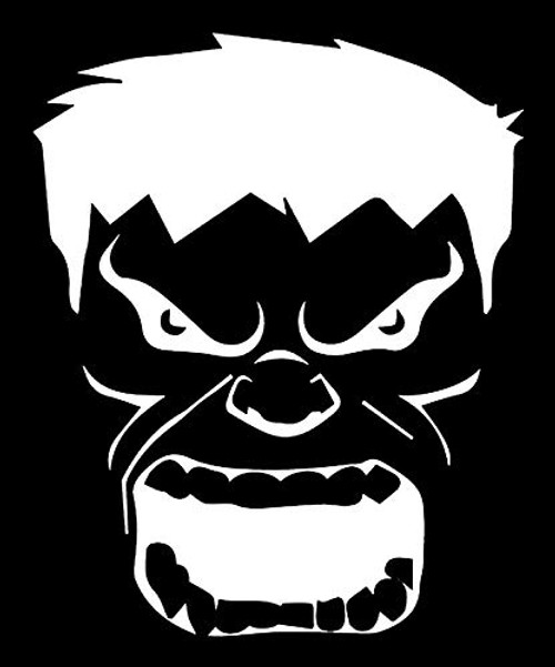 Hulk Makarios LLC -Cars Trucks Vans Walls Laptop MKR- White -5-5 x 4-5-MKR803 Hulk Makarios LLC -Cars Trucks Vans Walls Laptop MKR- White -5-5 x 4-5-MKR803