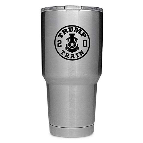 Trump Train 2020 -2 Pack- Vinyl Decal Sticker - Cars Trucks Vans SUVs Walls Cups Laptops - 2-3 Inch Decals Cup Not Included - Black - KCD2910