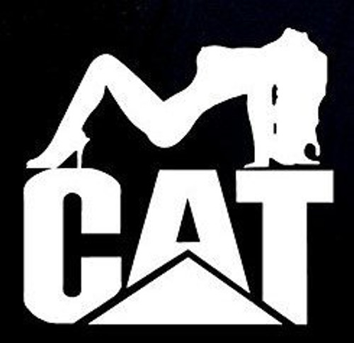 CAT Logo Sexy Makarios LLC -Cars Trucks Vans Walls Laptop MKR- White -5-5 x 4-25-MKR885 CAT Logo Sexy Makarios LLC -Cars Trucks Vans Walls Laptop MKR- White -5-5 x 4-25-MKR885