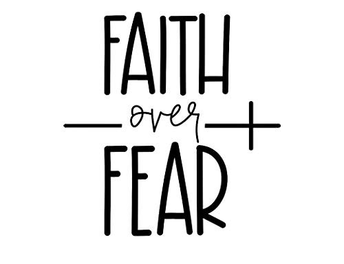 Makarios LLC Faith Over Fear MKR Decal Vinyl Sticker -Cars Trucks Vans Walls Laptop-Black-5-5 x 5-3 in-MKR1642 Makarios LLC Faith Over Fear MKR Decal Vinyl Sticker -Cars Trucks Vans Walls Laptop-Black-5-5 x 5-3 in-MKR1642
