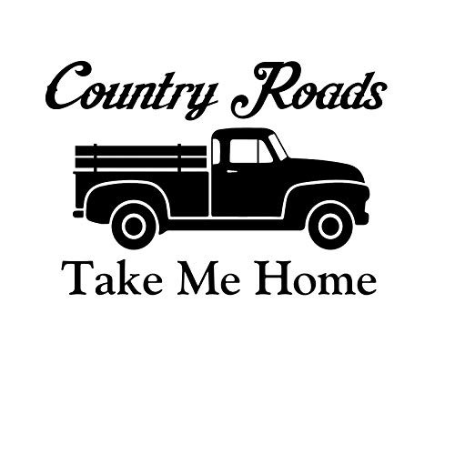 Country Roads Take Me Home NOK Decal Vinyl Sticker -Cars Trucks Vans Walls Laptop-Black-5-5 x 4-0 in-NOK1131 Country Roads Take Me Home NOK Decal Vinyl Sticker -Cars Trucks Vans Walls Laptop-Black-5-5 x 4-0 in-NOK1131