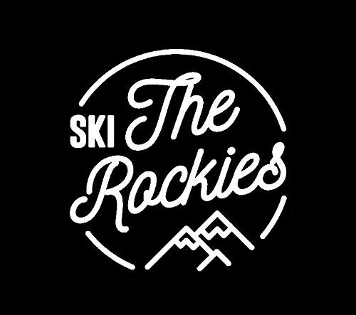 Ski The Rockies Mountains NOK Decal Vinyl Sticker -Cars Trucks Vans Walls Laptop-White-5-5 x 5-5 in-NOK164 Ski The Rockies Mountains NOK Decal Vinyl Sticker -Cars Trucks Vans Walls Laptop-White-5-5 x 5-5 in-NOK164