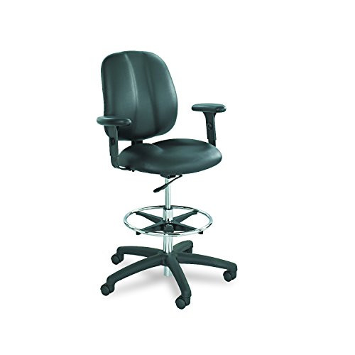 Safco Products 6689BL Adjustable T-Pad Arm Set for use with Apprentice II Extended Height Chair, sold separately, Black