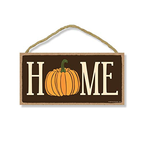 Honey Dew Gifts  Home  Fall and Autumn Pumpkin Patch Signs Decor  Decorative Wood Hanging Sign  5 Inches by 10 Inches