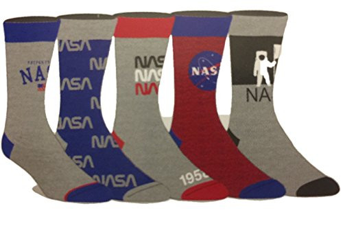 Buzz Aldrin NASA 5 Pair Casual Crew Socks