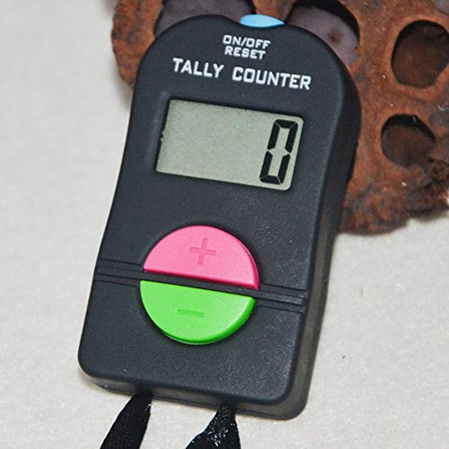 Add Subtract Counter Electronic Add Subtract Digital Hand Tally Counter Electronic Manual Clicker Add-Subtract Model for Golf Sports Black