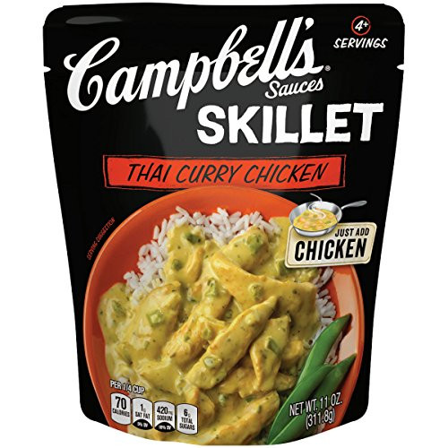 Campbells Skillet Sauces  Thai Curry Chicken  11 oz-