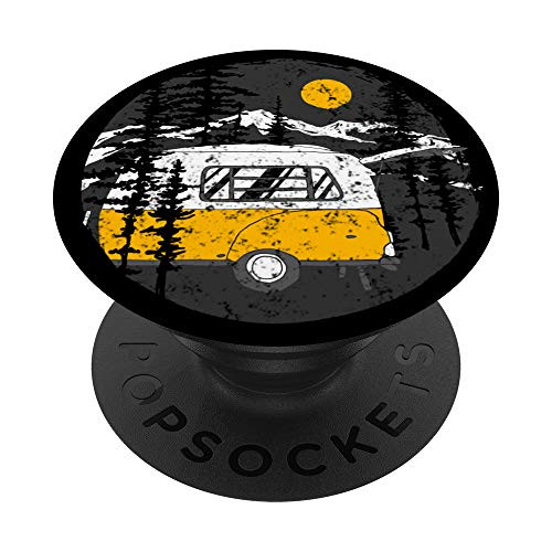 Camping Phone Grip Vintage Camper Trailer RV Outdoor Gift PopSockets Grip and Stand for Phones and Tablets