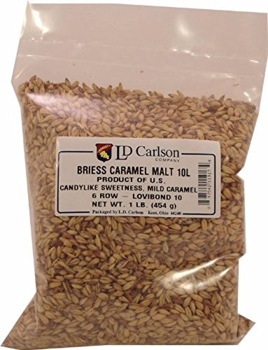 Briess Caramel 10L Brewing Malt Whole Grain 1lb Bag