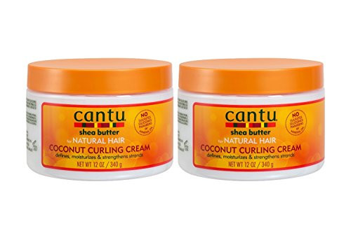 Cantu Shea Butter Coconut Curling Cream  12 oz-340 g- - 2 pack