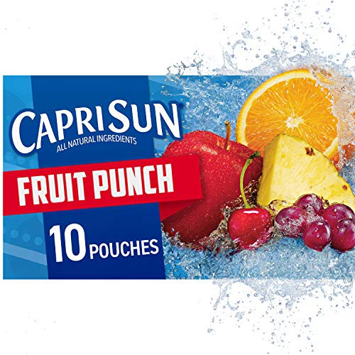 Capri Sun Fruit Punch Ready-to-Drink Juice -40 Pouches 4 Boxes of 10- Capri Sun Fruit Punch Ready-to-Drink Juice -40 Pouches 4 Boxes of 10-