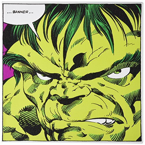 iCanvasART Marvel Comic Book Hulk Art Panel F Canvas Art Print by Marvel Comics, 12 by 12-Inch