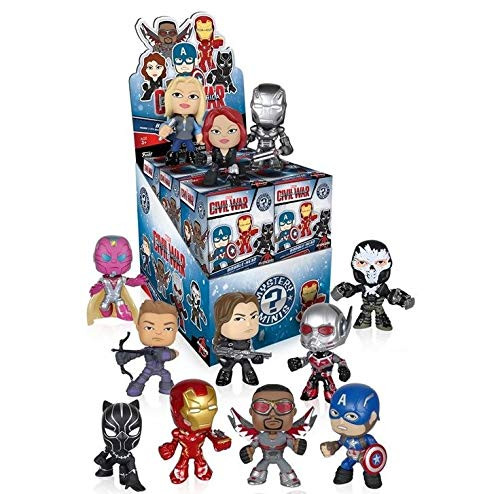 Funko Marvel Captain America 3 Civil War Mystery Minis Vinyl Mini-Figure Display Box - Contains 12 Blind Box Figures Funko Marvel Captain America 3 Civil War Mystery Minis Vinyl Mini-Figure Display Box - Contains 12 Blind Box Figures