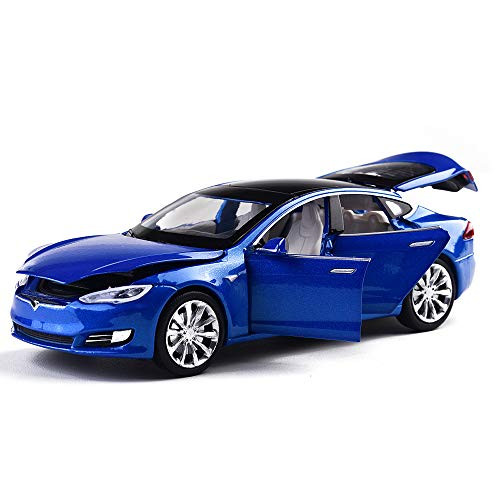 MiniToy Toy Car Model S Alloy Model Cars Pull Back Vehicles 1-32 Scale Car Toys for Toddlers Kids-Blue-