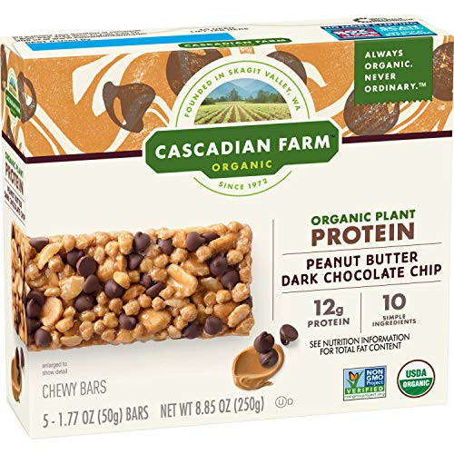 Cascadian Farm Organic Peanut Butter Chocolate Chip Protein Bars  8-85 oz