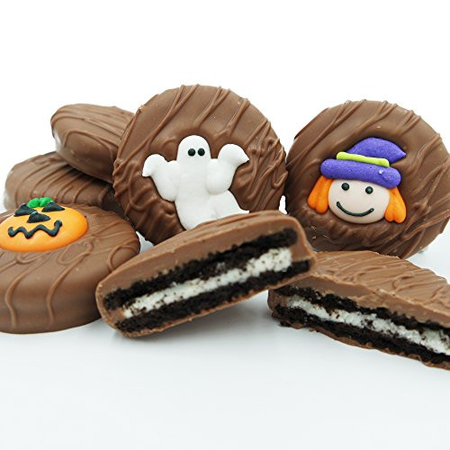 Philadelphia Candies Milk Chocolate Covered OREO Cookies  Halloween Assortment -Cute Witch  Ghost  Pumpkin- 8 Ounce