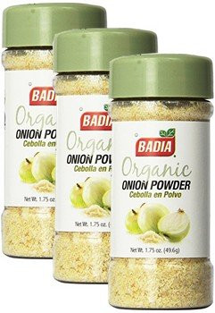 Organic Onion Powder by Badia- 1-75 oz Pack of 3