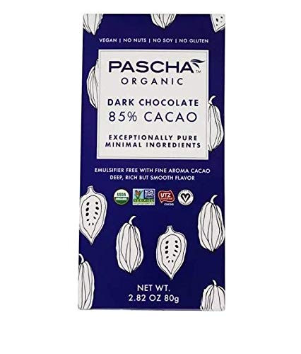 Pascha Dark Chocolate  Organic  85 Cacao 2-82 oz - pack of 10-