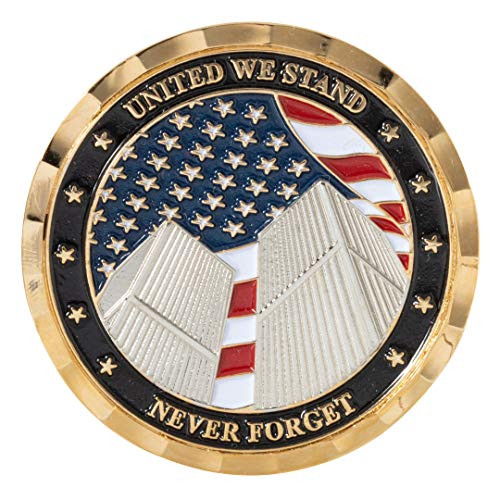 Never Forget 9-11 United We Stand Challenge Coin