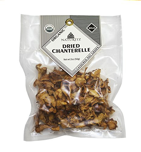 Chanterelle Dried Mushrooms - Wild - Vacuum sealed - USDA Organic -2 oz-