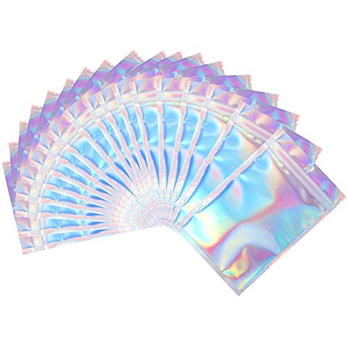 150 Pieces Resealable Smell Proof Bags Foil Mylar Ziplock Bags Aluminum Foil Bags Flat Metallic Mylar Foil Flat Food Storage Bags Pouch -Holographic C 150 Pieces Resealable Smell Proof Bags Foil Mylar Ziplock Bags Aluminum Foil Bags Flat Metallic Mylar Foil Flat Food Storage Bags Pouch -Holographic C
