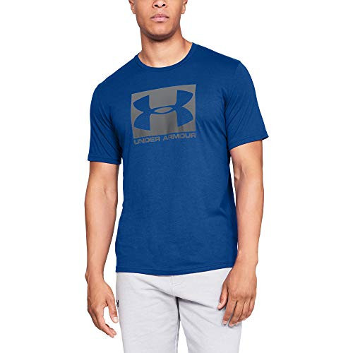 Under Armour Mens Boxed Sportstyle Short-Sleeve T-Shirt   Royal Blue -400--Graphite   3X-Large