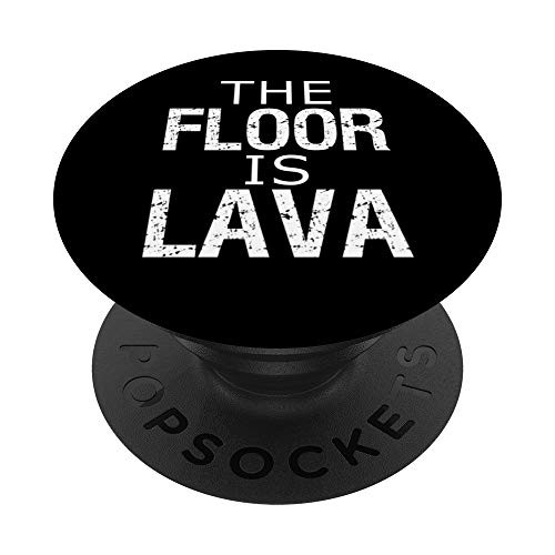 Funny Rock Climbing Climber Bouldering The Floor Is Lava PopSockets Grip and Stand for Phones and Tablets
