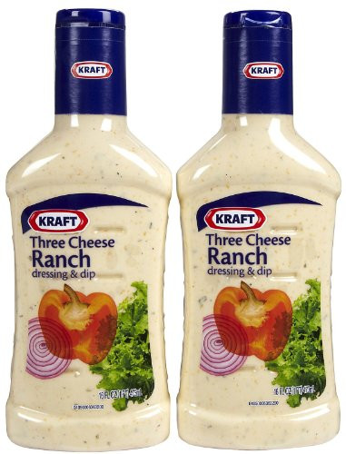 Kraft Three Cheese Ranch Dressing and Dip  16 oz  2 pk