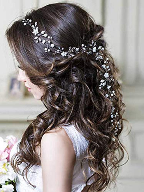 Unicra Wedding Crystal Flower Hair Vine Bridal Headpiece Headbands Wedding Hair Accessories for Brides -Rose Gold- Unicra Wedding Crystal Flower Hair Vine Bridal Headpiece Headbands Wedding Hair Accessories for Brides -Rose Gold-