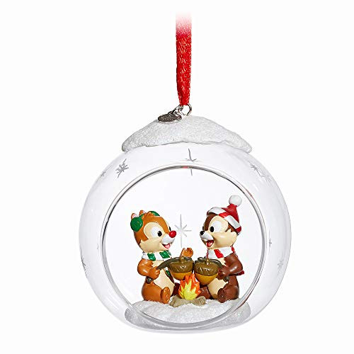 Disney Chip n Dale Glass Globe Sketchbook Ornament
