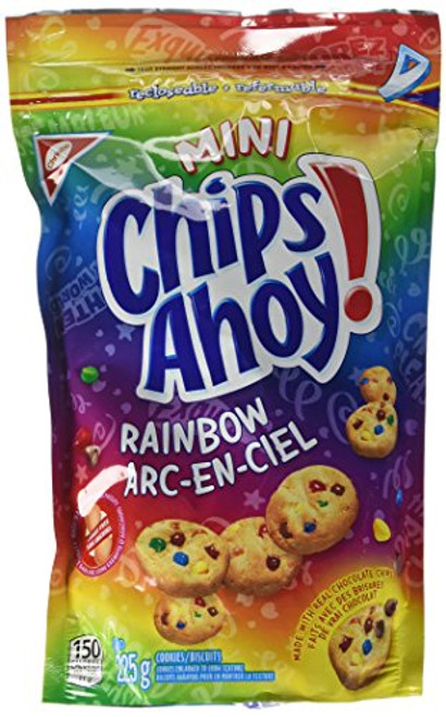 Chips Ahoy Mini Rainbow 225 Gram-7-93 Ounces -Pack of 2- -Imported from Canada-