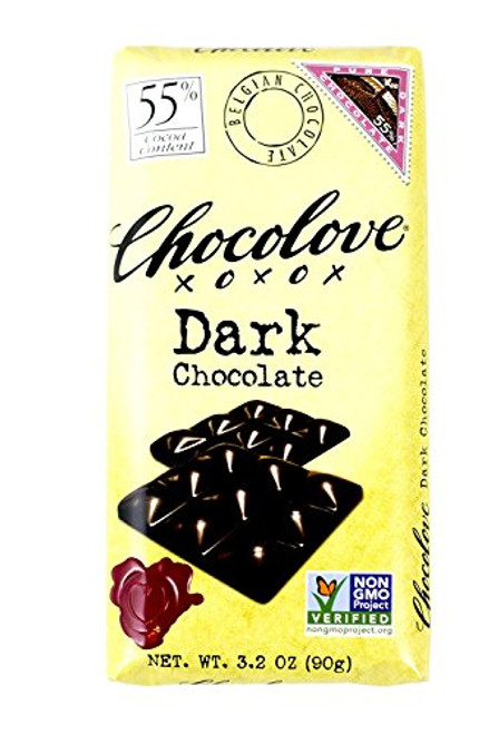 Chocolove Chocolate Bar  55 Dark  3-2 Ounce -Pack of 12-