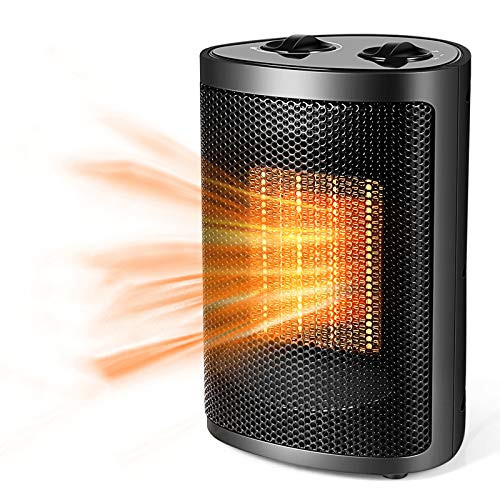 Space Heater Portable Space Heater 1500W - 750W with Overheat Protection and Tip-Over Protection Personal Mini Heater with Adjustable Thermostat Fast H Space Heater Portable Space Heater 1500W - 750W with Overheat Protection and Tip-Over Protection Personal Mini Heater with Adjustable Thermostat Fast H
