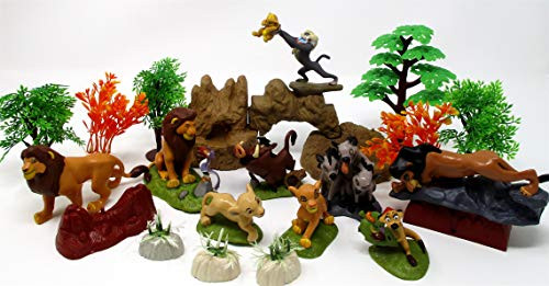 LION KING Play Set Featuring Random Lion King Figures and Accessories, May Include Simba, Scar, Mufasa, Nala, Rafiki, Timon, Pumbaa Figures
