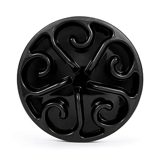 XZQTIVE Slow Feeder Bowl for Dog Interactive Bloat Stop Dog Bowl Fun Bowl Feeder Non-Slip -Medium E-Black- XZQTIVE Slow Feeder Bowl for Dog Interactive Bloat Stop Dog Bowl Fun Bowl Feeder Non-Slip -Medium E-Black-