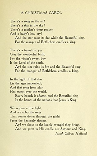 Posterazzi Poetry 1922 A Christmas Carol Poster Print by Josiah G- Holland -18 x 24- Posterazzi Poetry 1922 A Christmas Carol Poster Print by Josiah G- Holland -18 x 24-