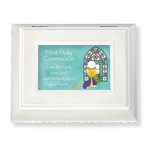 Roman Love the Lord Venetian Music Box White