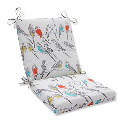 Pillow Perfect Outdoor/Indoor Retweet Mango Squared Corners Chair Cushion