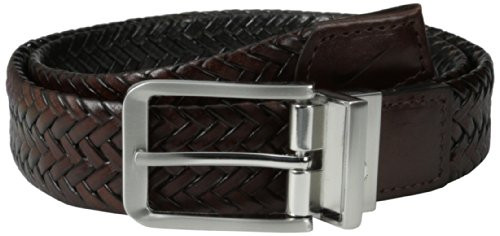 Nike Mens Classic Reversible Braided Belt  Brown-Black  36