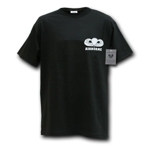 Rapiddominance Airborne Classic Military Tee  Black  X-Large