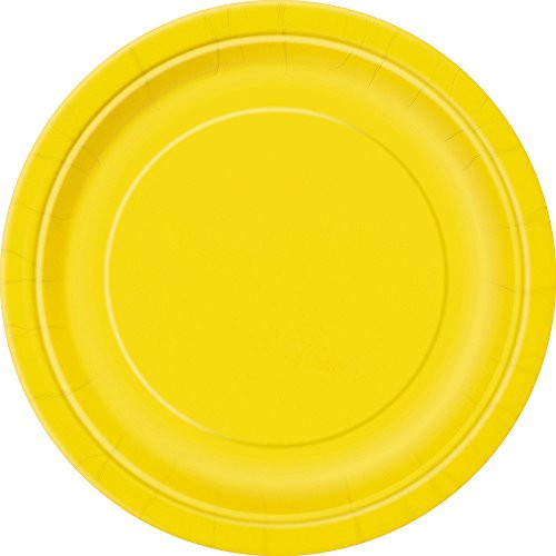 Yellow Paper Plates, 50ct
